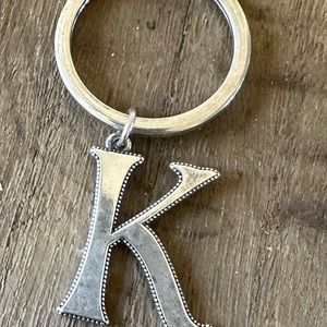 James Avery “ K “ initial vintage keychain